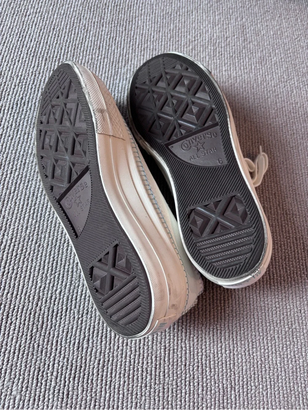 Converse White Low-Top Canvas Platform with Gold Eyelets and pastel stitching